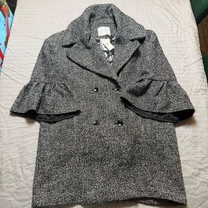 by Anthropologie Femme Peacoat with bell sleeves size Medium